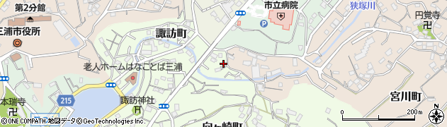 神奈川県三浦市諏訪町10周辺の地図