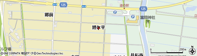 愛知県愛西市立田町（鯉ケ平）周辺の地図