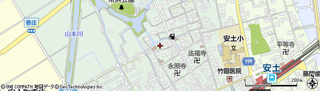 滋賀県近江八幡市安土町常楽寺784周辺の地図