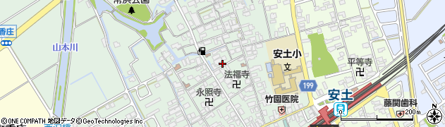 滋賀県近江八幡市安土町常楽寺771周辺の地図