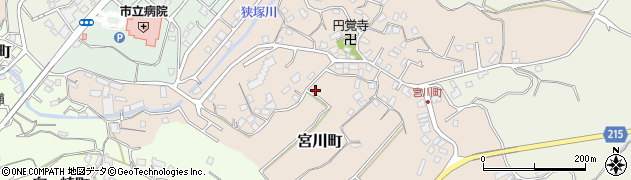 神奈川県三浦市宮川町周辺の地図