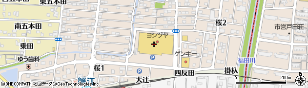ダイソーヨシヅヤＪＲ蟹江駅前店周辺の地図