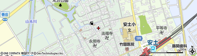 滋賀県近江八幡市安土町常楽寺769周辺の地図