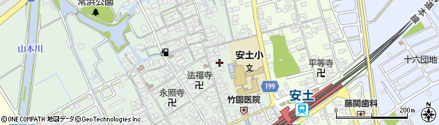 滋賀県近江八幡市安土町常楽寺548周辺の地図