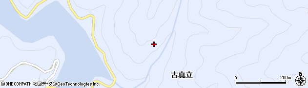 愛知県豊根村（北設楽郡）古真立（茗荷平）周辺の地図