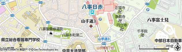 愛知県名古屋市昭和区山里町115周辺の地図