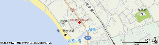 保田海水浴場入口周辺の地図