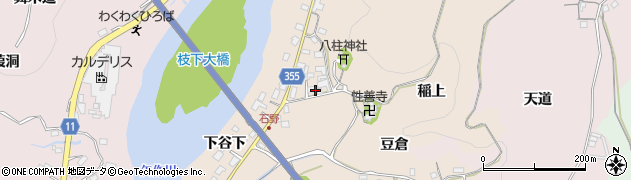 愛知県豊田市石野町上谷下57周辺の地図