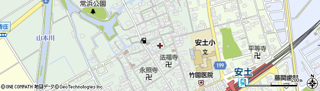 滋賀県近江八幡市安土町常楽寺770周辺の地図