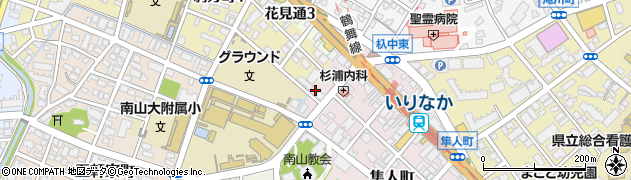 愛知県名古屋市昭和区隼人町10周辺の地図