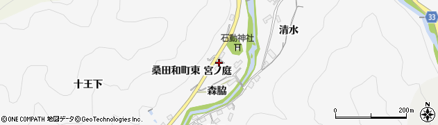 愛知県豊田市桑田和町宮ノ庭周辺の地図