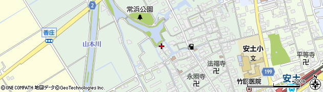 滋賀県近江八幡市安土町常楽寺788周辺の地図