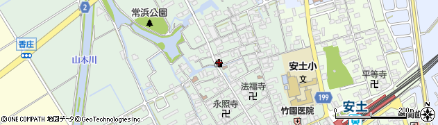 滋賀県近江八幡市安土町常楽寺755周辺の地図