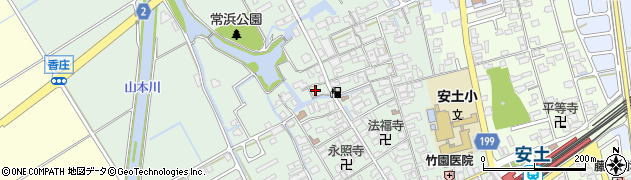 滋賀県近江八幡市安土町常楽寺751周辺の地図