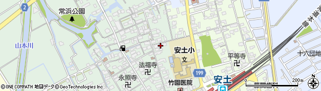 滋賀県近江八幡市安土町常楽寺542周辺の地図