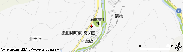 愛知県豊田市桑田和町宮ノ庭10周辺の地図