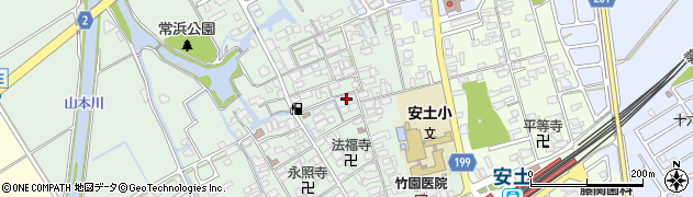 滋賀県近江八幡市安土町常楽寺658周辺の地図