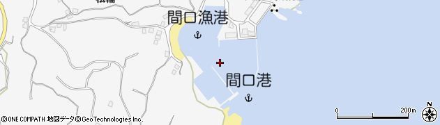 間口漁港周辺の地図
