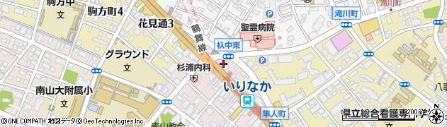 名古屋市役所　緑政土木局いりなか自転車駐車場管理事務所周辺の地図