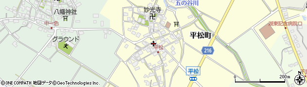 滋賀県東近江市平松町503周辺の地図