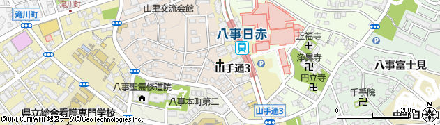 愛知県名古屋市昭和区山里町112周辺の地図