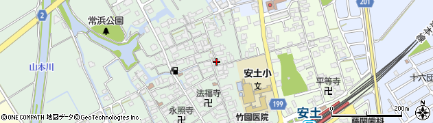 滋賀県近江八幡市安土町常楽寺526周辺の地図