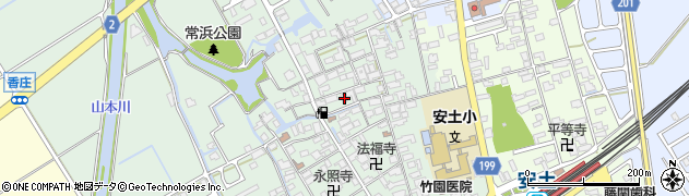 滋賀県近江八幡市安土町常楽寺757周辺の地図