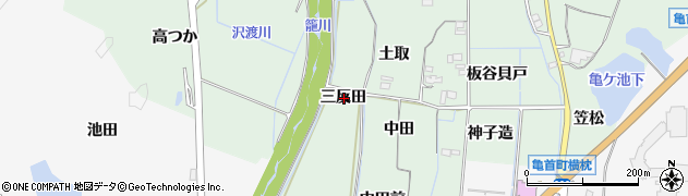 愛知県豊田市舞木町三反田周辺の地図