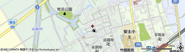 滋賀県近江八幡市安土町常楽寺753周辺の地図