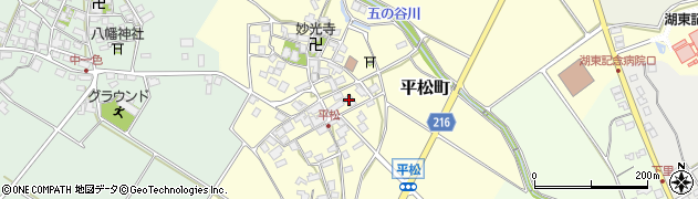 滋賀県東近江市平松町497周辺の地図