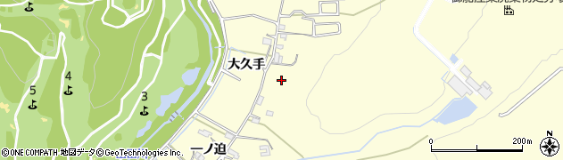 愛知県豊田市御船町（大久手）周辺の地図