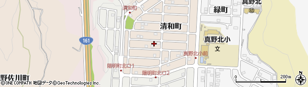 滋賀県大津市清和町周辺の地図