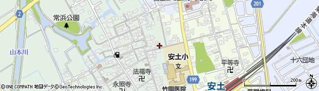 滋賀県近江八幡市安土町常楽寺528周辺の地図