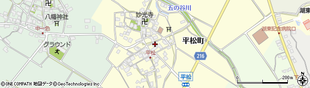 滋賀県東近江市平松町498周辺の地図
