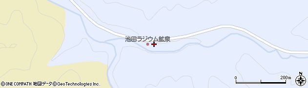 ラジウム鉱泉周辺の地図