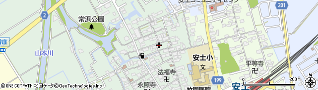 滋賀県近江八幡市安土町常楽寺759周辺の地図