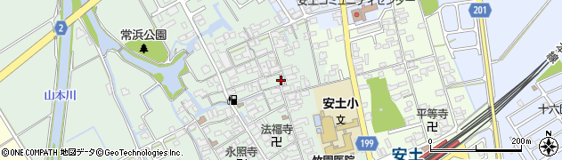 滋賀県近江八幡市安土町常楽寺660周辺の地図