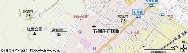 滋賀県東近江市五個荘石塚町周辺の地図