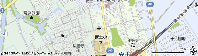滋賀県近江八幡市安土町常楽寺491周辺の地図