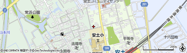 滋賀県近江八幡市安土町常楽寺492周辺の地図