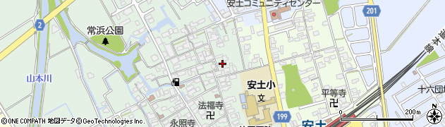 滋賀県近江八幡市安土町常楽寺525周辺の地図