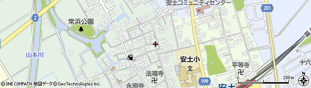 滋賀県近江八幡市安土町常楽寺661周辺の地図