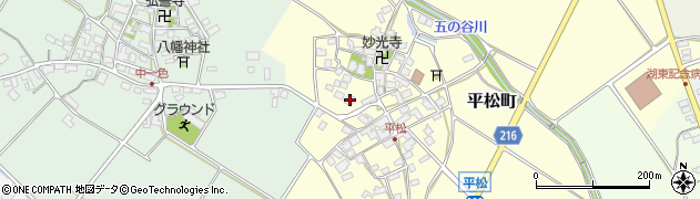 滋賀県東近江市平松町404周辺の地図