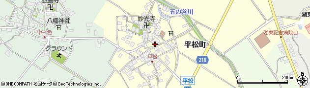 滋賀県東近江市平松町467周辺の地図
