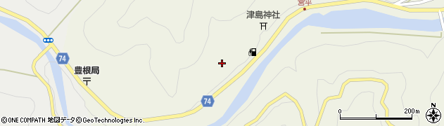 愛知県豊根村（北設楽郡）下黒川（中西）周辺の地図