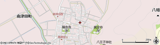 滋賀県近江八幡市南津田町周辺の地図