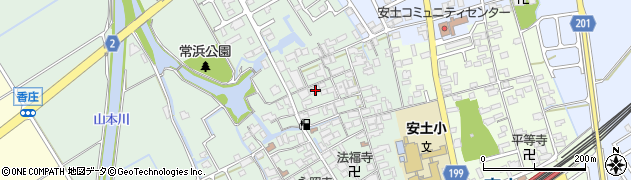 滋賀県近江八幡市安土町常楽寺679周辺の地図