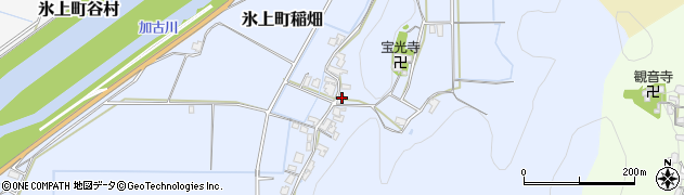 兵庫県丹波市氷上町稲畑330周辺の地図