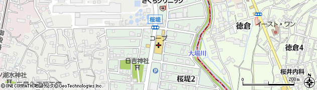 ユーコープ桜づつみ店周辺の地図