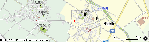 滋賀県東近江市平松町400周辺の地図